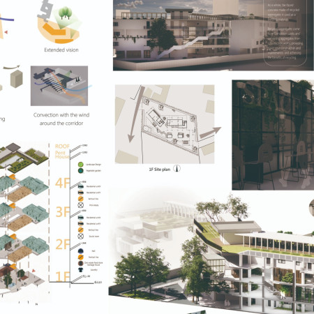 Vertical Greenery and Recycled Concrete in Flexible Urban Living Solutions  