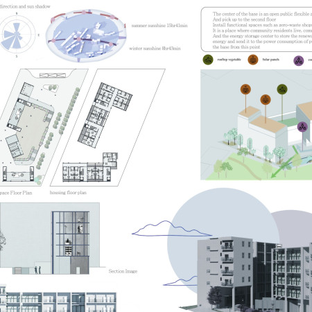Affordable housing featuring recycled concrete and green roofs designed for community integration in Milan