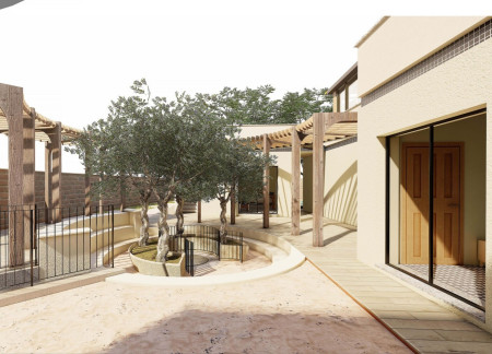 Circular Layout Featuring Local Stone and Timber Integration in a Guest Retreat  