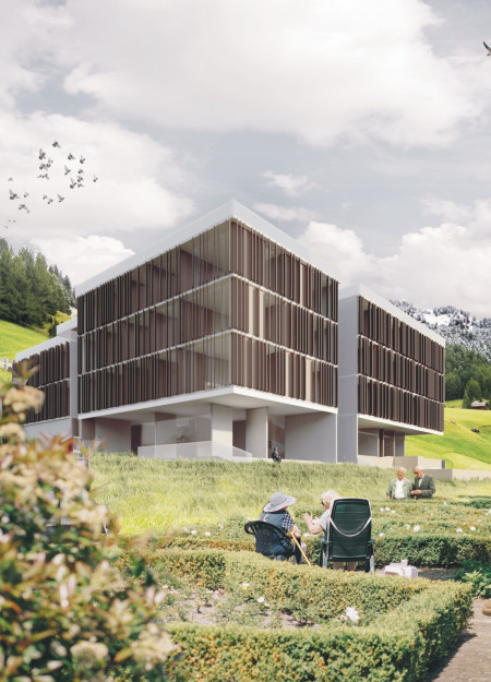 Charred Wooden Shingles and Laminated Timber Unite in Sustainable Urban Design  