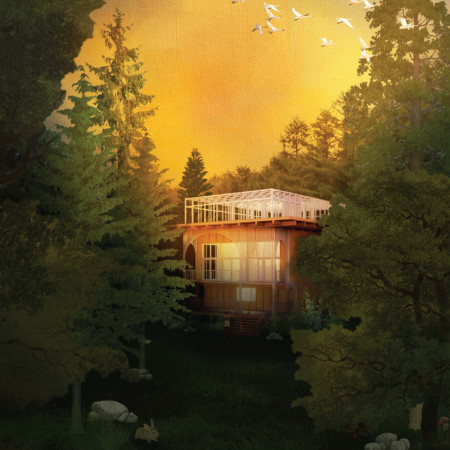 Curved Timber Atrium Retreat With Eco-Friendly Wellness Spaces