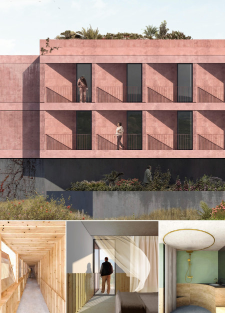 Corten Steel and Green Roofs Enhance Community Living in a Sustainable Environment