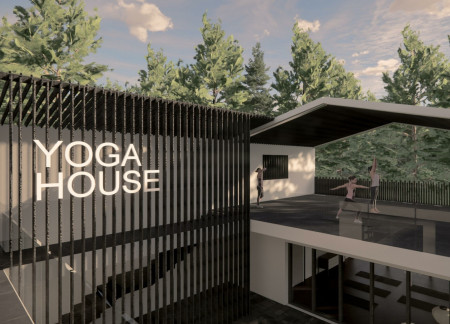 Community Center Embracing Sustainability with Cross-Laminated Timber and Charred Wooden Shingles