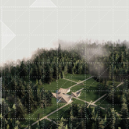 Charred Wooden Shingles and Cross-Laminated Timber Panels Create Harmonious Residential Spaces in a Forested Landscape