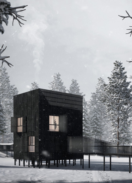 Charred Wooden Shingles and Cross-Laminated Timber Create a Coastal Sanctuary for Wellness