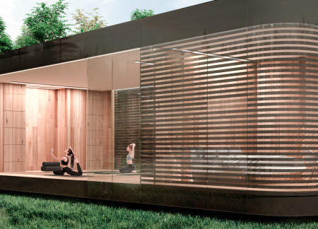 Charred Wooden Shingles and Phenolic Panels Create Tranquil Space for Mindfulness Practice  