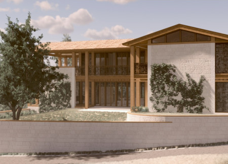 Charred Wooden Shingles and Local Limestone Create a Serenity-Focused Retreat in Nature