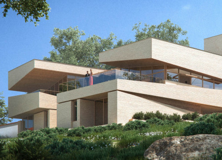 Sustainable Retreat Crafted From Cross-Laminated Timber Panels and Charred Wooden Shingles  