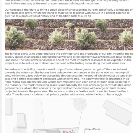 Terraced Home Crafted From Local Stone and Reinforced Concrete Amidst an Olive Grove  