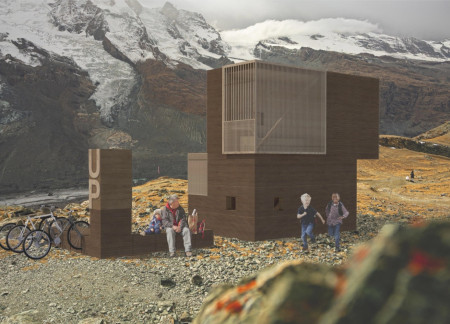 Charred Wooden Shingles and Expansive Views Define Sustainable Structure in the Swiss Alps