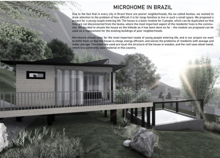 Charred Wooden Shingles and Rainwater Harvesting in a Compact Brazilian Shelter