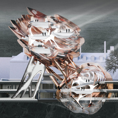 Charred Wood Facade and Fiber-Reinforced Design Fueling Community Engagement