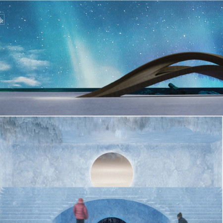 Cross-Laminated Timber Architecture Embracing Northern Lights and Glacial Influences  