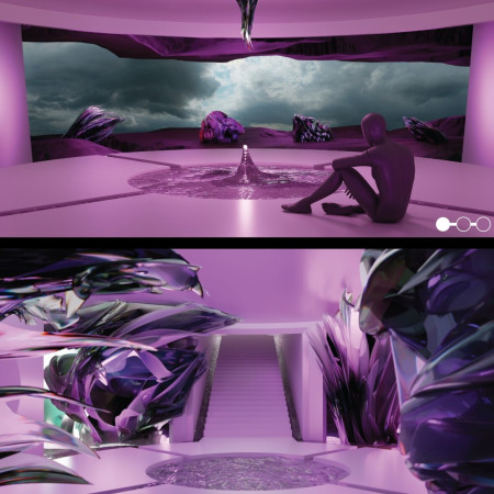 Organic Forms Crafted From Resin and Glass Create A Community Hub Emphasizing Light Diffusion