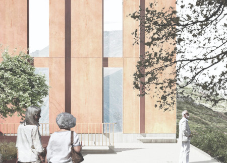 Charred Wooden Shingles and Acoustic Strapping Shape An Accessible Retirement Community
