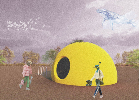 Reflective Polycarbonate Dome Creating Immersive Literary Experiences Within a Natural Sanctuary