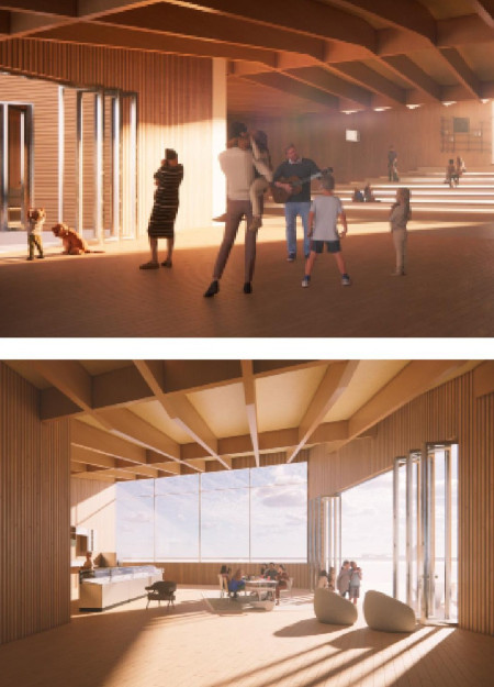Charred Timber Facade Enhances Community Gathering Spaces in Natural Setting  