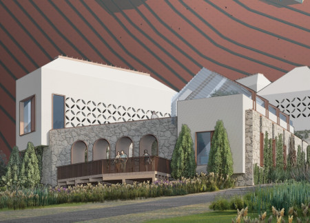 Corten Steel and Natural Stone Harmonize in a Sustainable Olive Farm Residence