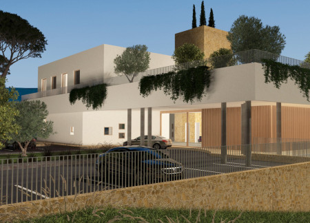 Charred Wooden Shingles and Natural Light Create Tranquil Senior Living Environment
