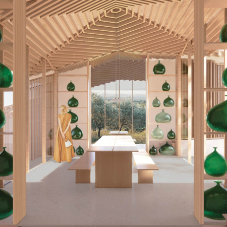 Terracotta-Crafted Retreat Embracing A Natural Landscape with Local Timber Framework  