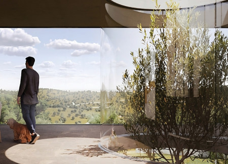 Recycled Olive Pits and Natural Stone Enhanced Green Roofs for Sustainable Rural Retreat  