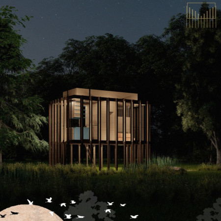 Charred Wood Facade and Vertical Gardens Enhance Sustainable Living in Adaptable Residential Design