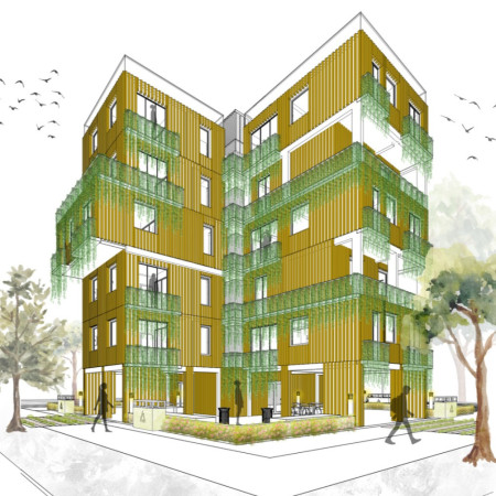Charred Wooden Shingles and Cross-Laminated Timber Create Versatile Living Spaces in Urban Development