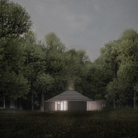 Curved Glass Skylights and Laminated Timber Create Mindful Retreat in the Latvian Landscape