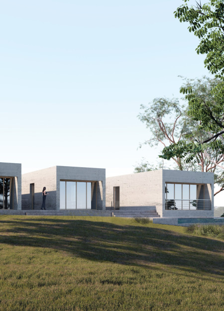 Community center featuring sustainable timber and low-emissivity glass for enhanced energy efficiency