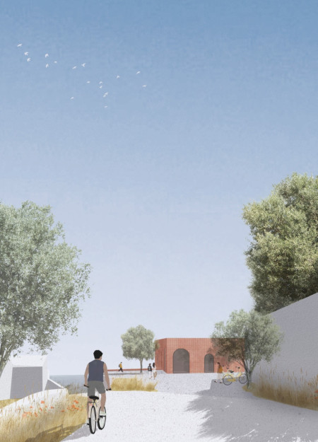 Rammed Earth Walls and Corten Steel Create a Unique Tasting Experience in Agricultural Setting