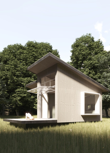 Charred Wooden Shingles and Expansive Glazing Define a Tranquil Yoga Retreat in the Latvian Bogs