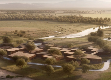 Charred Wooden Shingles and Adobe Create a Sustainable Workspace Nestled in Patagonia