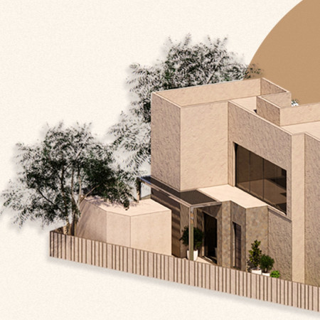 Solar-Activated Façade with Native Landscaping for Sustainable Living  