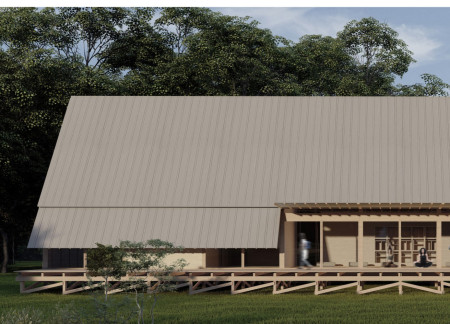 Hydraulic Transformation of Cross-Laminated Timber in a Latvian Wellness Retreat