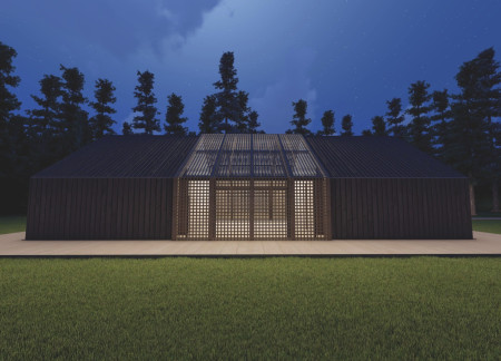 Charred Wooden Shingles and Perforated Panels Create Adaptive Living Near the River