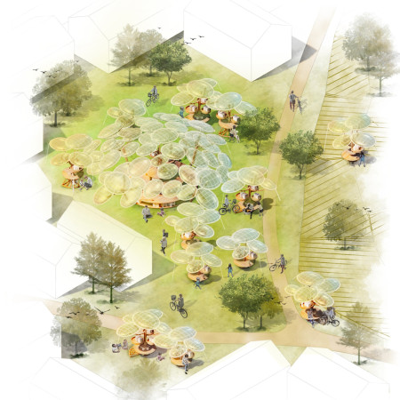 Reading Room Utilizing ETFE Membrane and Sustainable Timber for Community Engagement in Rural Settings  