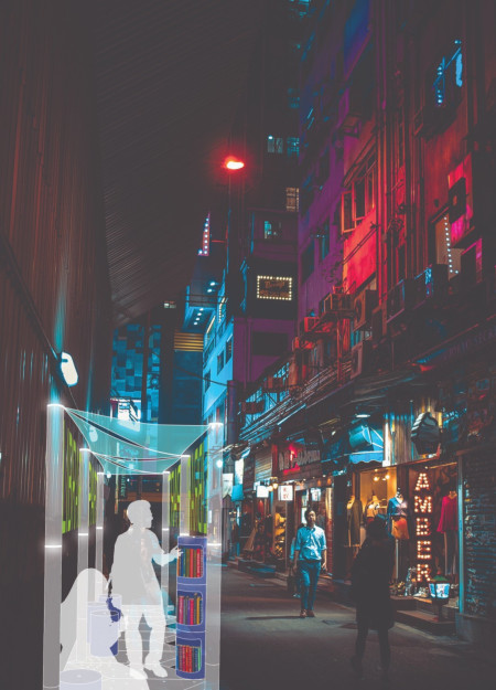 Translucent Acrylic and Recycled Metal Structures Creating Flexible Public Spaces in Urban Landscapes
