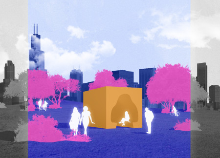 Recycled Cardboard Structure Creating Interactive Reading Spaces in Urban Environments  