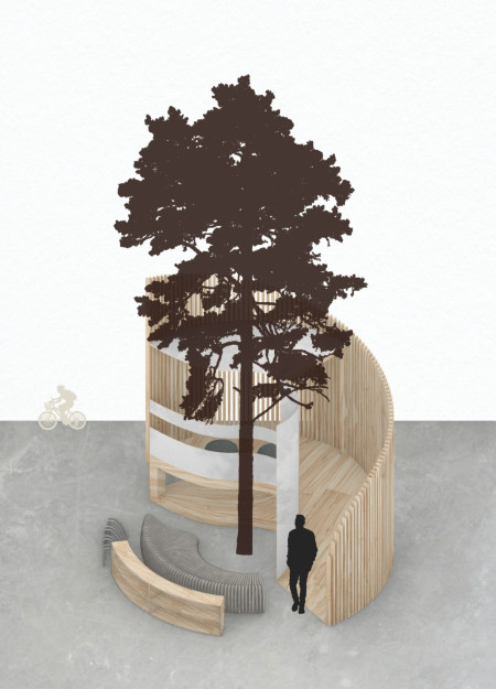 Circular Retreat Featuring Translucent ETFE Panels and Integrated Tree Canopy