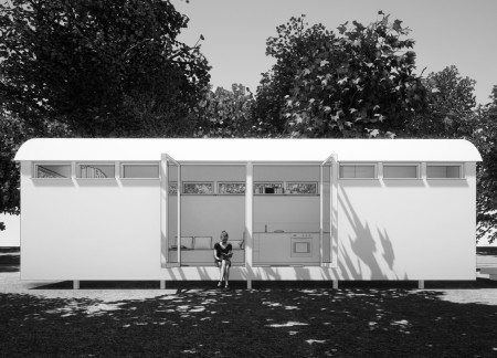Cross-Laminated Timber Panels Adorn A Minimalist Structure Embraced By Nature