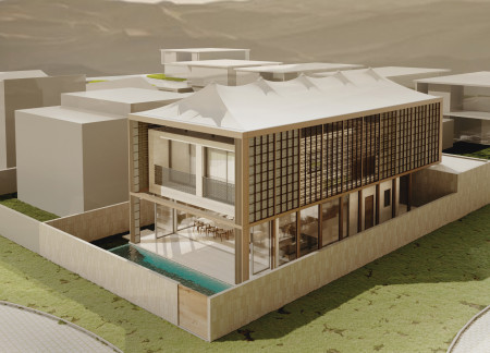 Double-Skin Facade With Timber Cladding In A Flexible Family Residence  