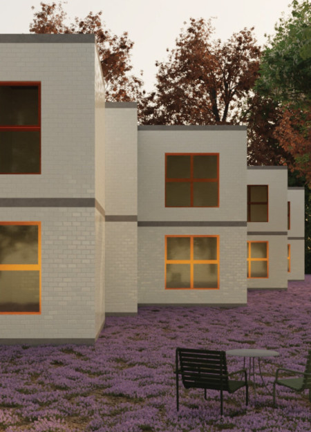 Charred Wooden Shingles and Cross-Laminated Timber Panels Create a Sustainable Community Space  