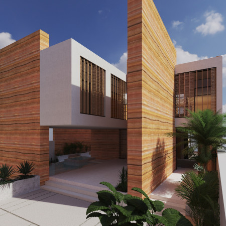 Charred Wooden Shingles and Green Roofs Enhance Sustainable Community Space