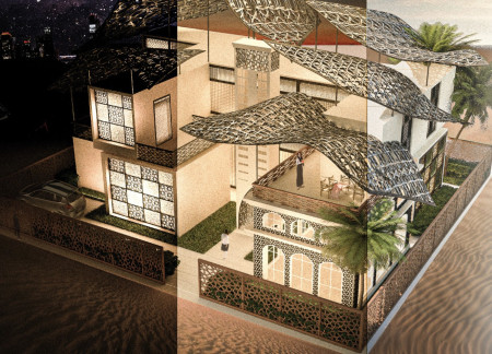 Natural Ventilation and Sustainable Aluminum Elements in Emirati Family Housing  