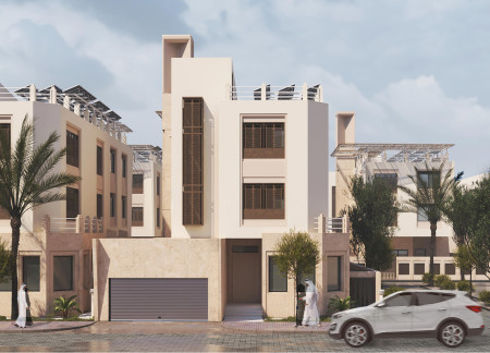 Windcatchers and Natural Stone Form a Sustainable Family Residence in Dubai  