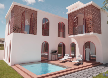 3D Printed Modular Homes with Radiant Cooling and Porous Facades for Emirati Living