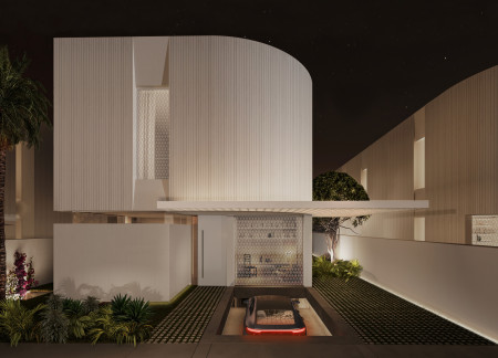 Grooved Facade and 3D-Printed Concrete Enhance Sustainable Family Living in Desert Context  