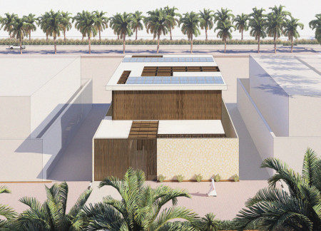 Charred Wooden Shingles and Cross-Laminated Timber Define a Community Space Rooted in Nature