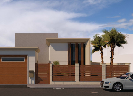 Charred Wooden Shingles and Composite Louvers Create Privacy in Emirati Family Residence  