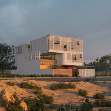 Charred Wooden Shingles and Living Walls in a Multi-Use Community Hub
